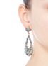 Figure View - Click To Enlarge - KENNETH JAY LANE - Opalescent glass cabochon cutout drop earrings