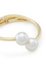 Detail View - Click To Enlarge - KENNETH JAY LANE - Twin glass pearl bangle