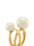Detail View - Click To Enlarge - KENNETH JAY LANE - Double glass pearl ring