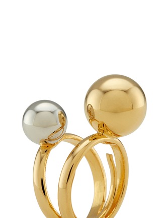Detail View - Click To Enlarge - KENNETH JAY LANE - Contrast double sphere ring