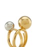 Detail View - Click To Enlarge - KENNETH JAY LANE - Contrast double sphere ring