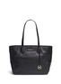 Main View - Click To Enlarge - MICHAEL KORS - 'Ani' large top zip pebbled leather tote
