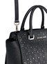 Detail View - Click To Enlarge - MICHAEL KORS - 'Selma' medium perforated leather satchel