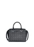 Back View - Click To Enlarge - MICHAEL KORS - 'Selma' medium perforated leather satchel