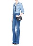 Figure View - Click To Enlarge - MICHAEL KORS - 'Sloan' small floral perforated leather crossbody