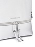 Detail View - Click To Enlarge - MICHAEL KORS - 'Rhea' small metallic saffiano leather backpack