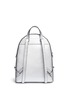 Back View - Click To Enlarge - MICHAEL KORS - 'Rhea' small metallic saffiano leather backpack