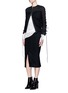 Figure View - Click To Enlarge - HAIDER ACKERMANN - 'Hartman' lace-up sleeve bomber jacket