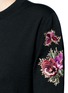 Detail View - Click To Enlarge - GIVENCHY - Floral embroidered wool cardigan