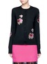 Main View - Click To Enlarge - GIVENCHY - Floral embroidered wool cardigan