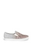 Main View - Click To Enlarge - PEDDER RED - 'Daly' dégradé coarse glitter skate slip-ons