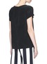 Back View - Click To Enlarge - THEORY - 'Bakeeve' fold cuff silk georgette T-shirt