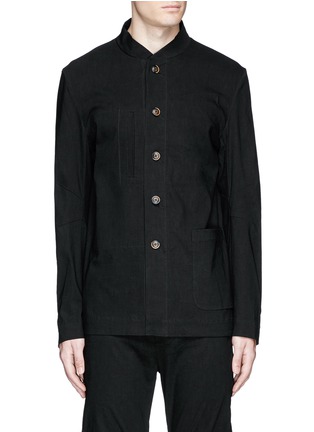 Main View - Click To Enlarge - UMA WANG - 'Franco' stretch linen jacket