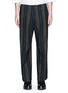 Main View - Click To Enlarge - UMA WANG - 'Cargo' relaxed fit stripe wool-linen pants