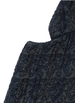 Detail View - Click To Enlarge - UMA WANG - 'Tomas' wool blend jacquard jacket