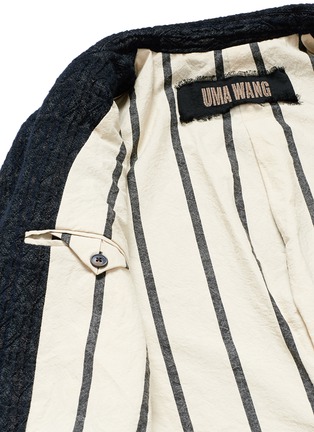  - UMA WANG - 'Tomas' wool blend jacquard jacket