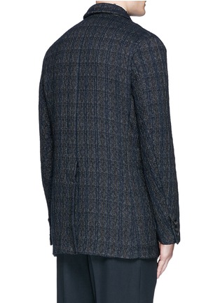 Back View - Click To Enlarge - UMA WANG - 'Tomas' wool blend jacquard jacket