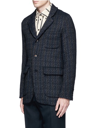Front View - Click To Enlarge - UMA WANG - 'Tomas' wool blend jacquard jacket