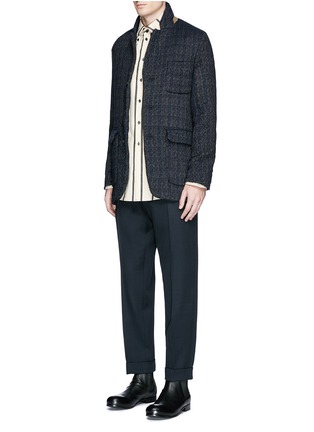 Figure View - Click To Enlarge - UMA WANG - 'Tomas' wool blend jacquard jacket