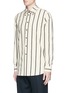 Front View - Click To Enlarge - UMA WANG - 'Tazio' stripe cotton shirt