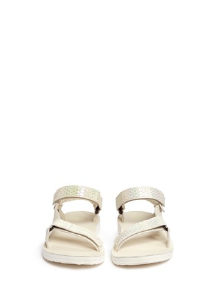 Front View - Click To Enlarge - TEVA - 'Original Universal Iridescent' snakeskin embossed leather sandals