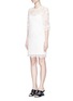 Front View - Click To Enlarge - MO&CO. - Geometric floral lace dress