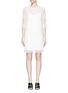 Main View - Click To Enlarge - MO&CO. - Geometric floral lace dress