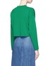 Back View - Click To Enlarge - MO&CO. - Drop shoulder cropped sweater
