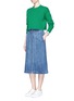 Figure View - Click To Enlarge - MO&CO. - Drop shoulder cropped sweater
