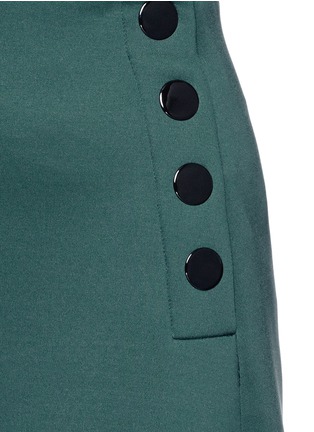 Detail View - Click To Enlarge - MO&CO. - Side button neoprene A-line skirt