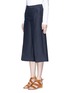 Front View - Click To Enlarge - MO&CO. - Cotton-linen culottes