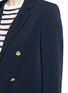Detail View - Click To Enlarge - MO&CO. - Double breasted twill boyfriend jacket