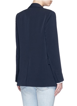 Back View - Click To Enlarge - MO&CO. - Double breasted twill boyfriend jacket