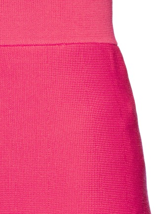 Detail View - Click To Enlarge - MO&CO. - Cotton blend knit A-line skirt