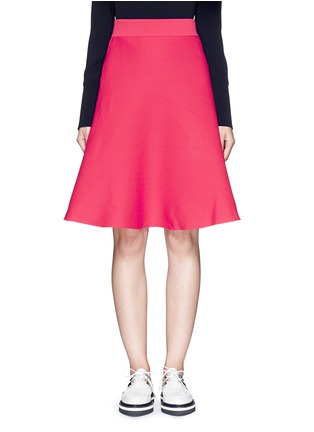 Main View - Click To Enlarge - MO&CO. - Cotton blend knit A-line skirt
