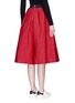 Back View - Click To Enlarge - MO&CO. - Mickey Mouse jacquard flare midi skirt