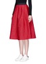 Front View - Click To Enlarge - MO&CO. - Mickey Mouse jacquard flare midi skirt