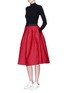 Figure View - Click To Enlarge - MO&CO. - Mickey Mouse jacquard flare midi skirt
