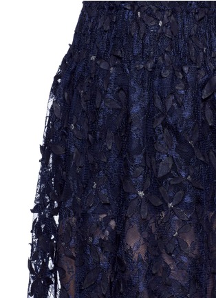 Detail View - Click To Enlarge - MS MIN - Floral tulle lace pants
