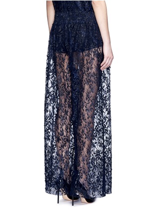 Back View - Click To Enlarge - MS MIN - Floral tulle lace pants