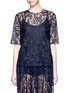 Main View - Click To Enlarge - MS MIN - Floral tulle lace top