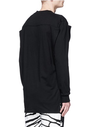 Back View - Click To Enlarge - HOOD BY AIR - 'Squared' double layer T-shirt