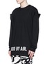 Front View - Click To Enlarge - HOOD BY AIR - 'Squared' double layer T-shirt