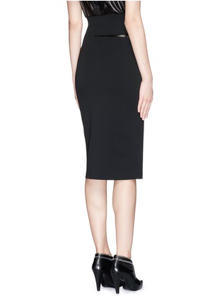 Back View - Click To Enlarge - PROENZA SCHOULER - Slash waist stretch matte viscose skirt