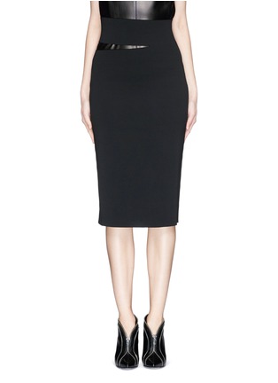 Main View - Click To Enlarge - PROENZA SCHOULER - Slash waist stretch matte viscose skirt