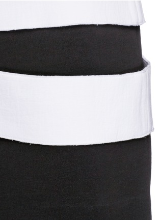 Detail View - Click To Enlarge - PROENZA SCHOULER - Slash waist neoprene jersey layer dress