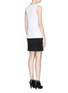Back View - Click To Enlarge - PROENZA SCHOULER - Slash waist neoprene jersey layer dress