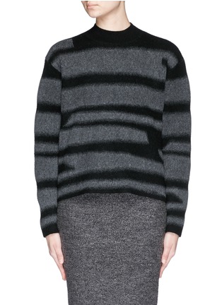 Main View - Click To Enlarge - PROENZA SCHOULER - Blur stripe Merino wool sweater