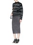 Figure View - Click To Enlarge - PROENZA SCHOULER - Blur stripe Merino wool sweater