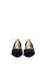 Figure View - Click To Enlarge - JIMMY CHOO - 'Wylie' rhinestone bow shimmer suede flats